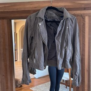 BLANKNYC Silver Screen Suede Jacket Small